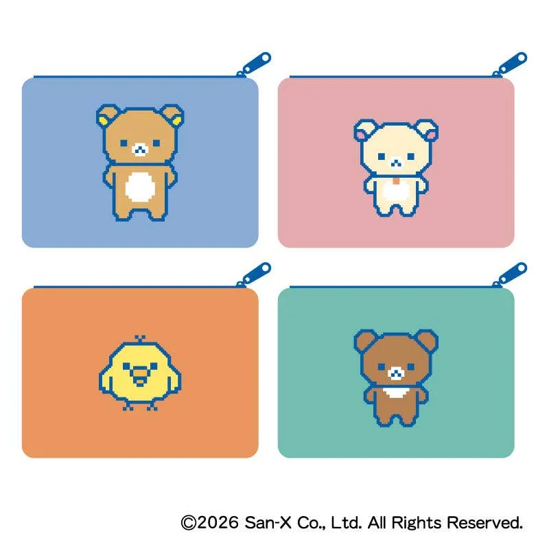 Rilakkuma: Gaming Rilakkuma Fluffy Flat Pouch B: Korilakkuma